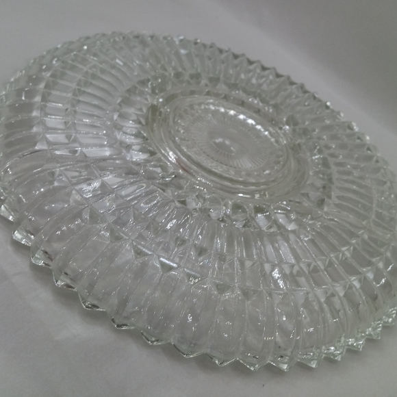 Vintage Glass 5 Part Divided Serving Platter Relish Dish - Picture 5 of 7